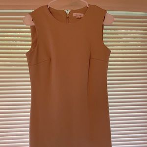 Calvin Klein Tan Sleeveless Dress